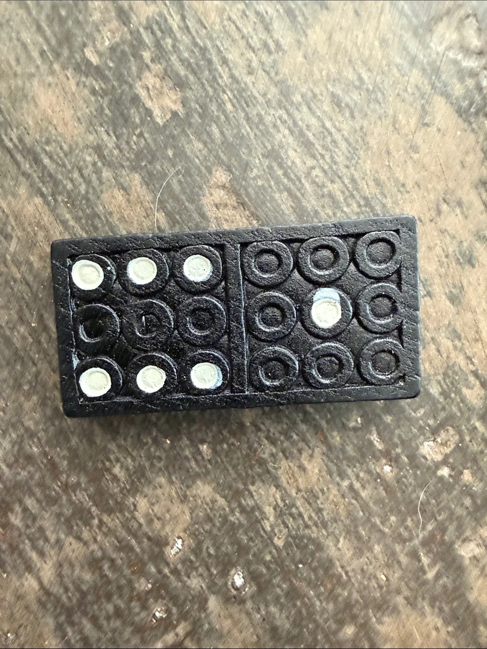 2 Sets Vintage Wooden Dominos  Natural Wood with Black Lettering Dragon Themed